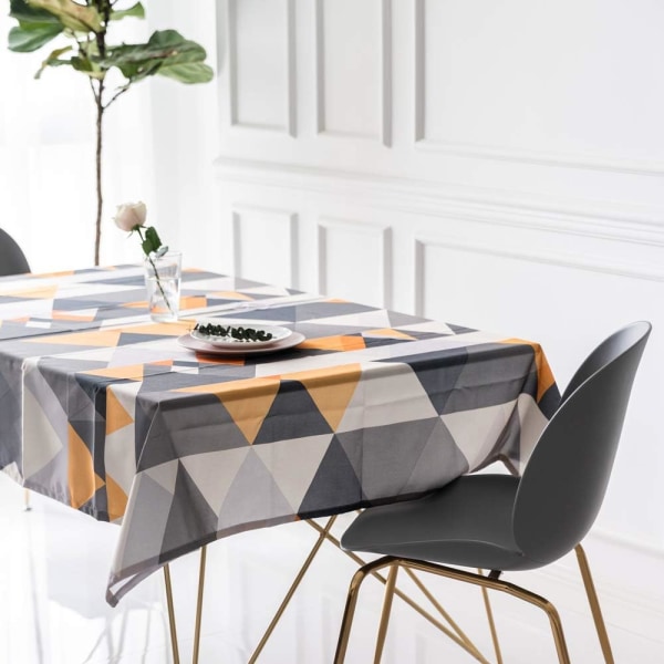 Geometrisk bordsduk Triangel Rektangulär Form Bordsduk Tvätt
