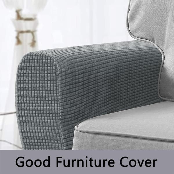 (Lysegrå) 2 stk Sofa Armrest Covers, Stol Arm Beskyttere Str