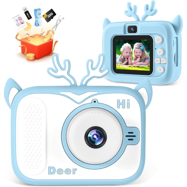 Barneklærbilder 40 MP og 1080P HD digitalt selfiekamera for 3-1