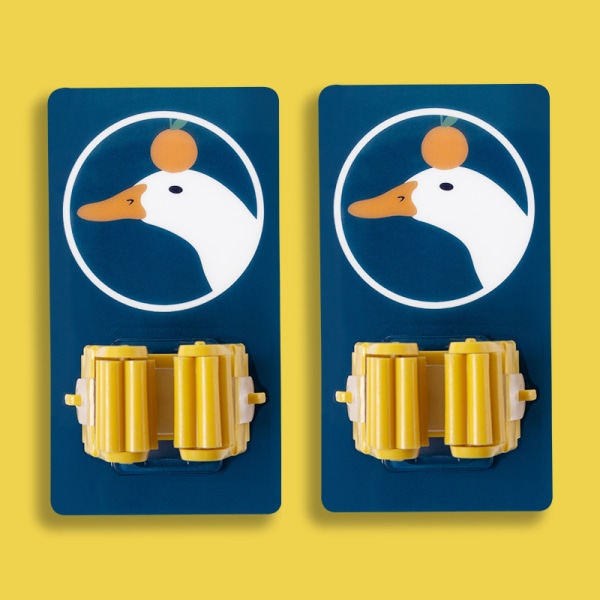 2-pack Duck Kaka mopphängare - Stark självhäftande mopphängare för K
