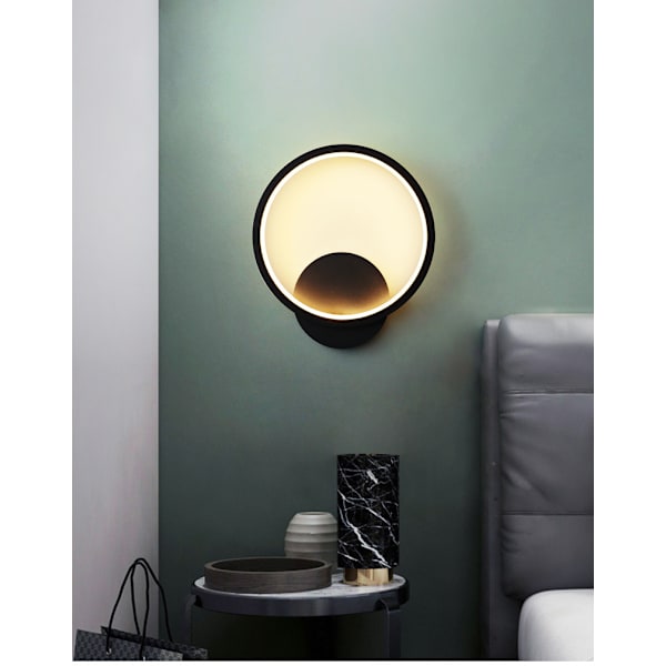 12W LED indendørs væglampe, hvidt kvadratisk design væglampe, varm
