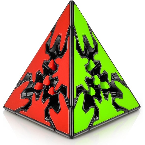 QY Toys 3x3 Pyraminx Gear Cube 3x3x3 Pyramid Speed ​​​​Magic 3D Tri