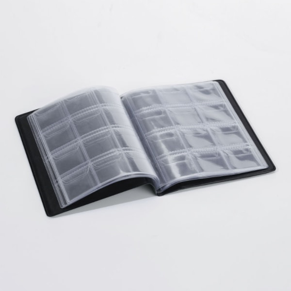 Mørkeblå + Sort 2 stk. 120 Lommer Myntalbum × 2, Myntperm, C