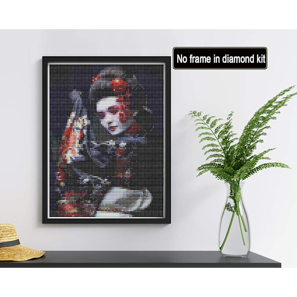 Diamantmaleri 5D Diamantmaleri Geisha Blomster Kvinde DIY Crys