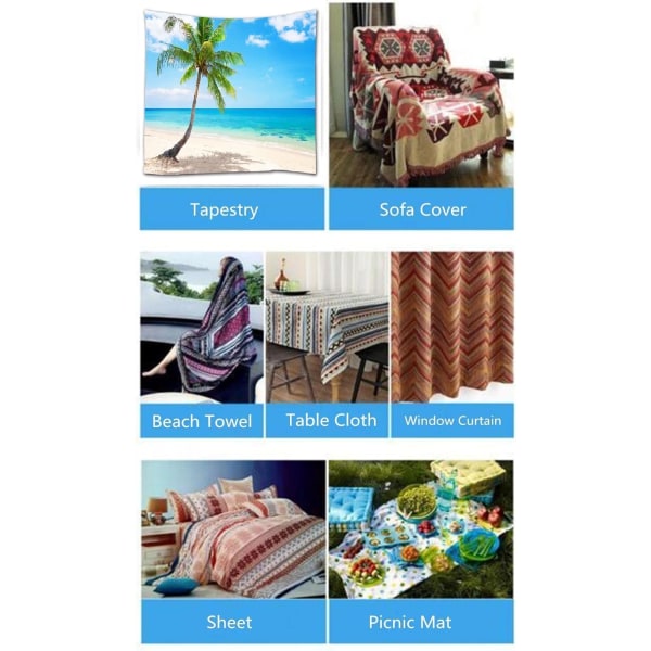 200x150cm Ocean Tapestry,Tropical Coconut Palm Tree Beach Tapestr