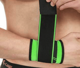 Sorte og grønne armbånd, elastiske armbånd til mænd og kvinder,