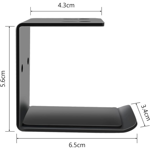2 stk. Hodetelefonholder, Hodetelefonholder Stativ, Veggmontert f