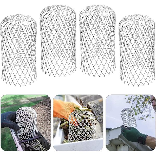 4-pack expanderbara aluminiumrännskydd från 2 till 4 tum