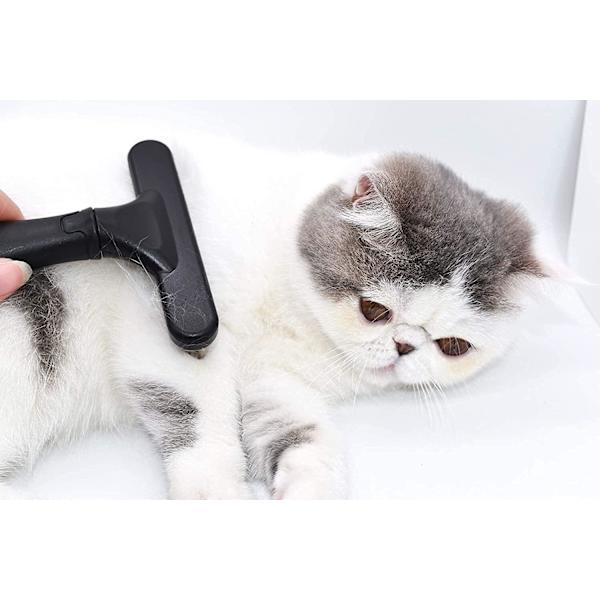 Dematting Rake for Dogs Dobbel rad rund kam for Cat Dematting R