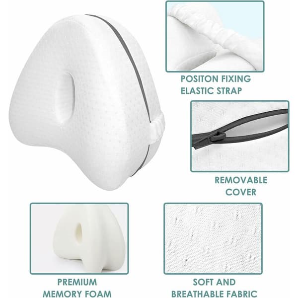 Benløftputer Memory Foam Benpute Knepute for Sovende Knær
