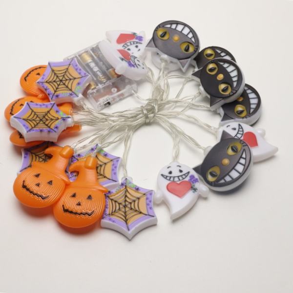 Halloween lyskæde, 3 meter 20 lampe batteridrevet græskar s