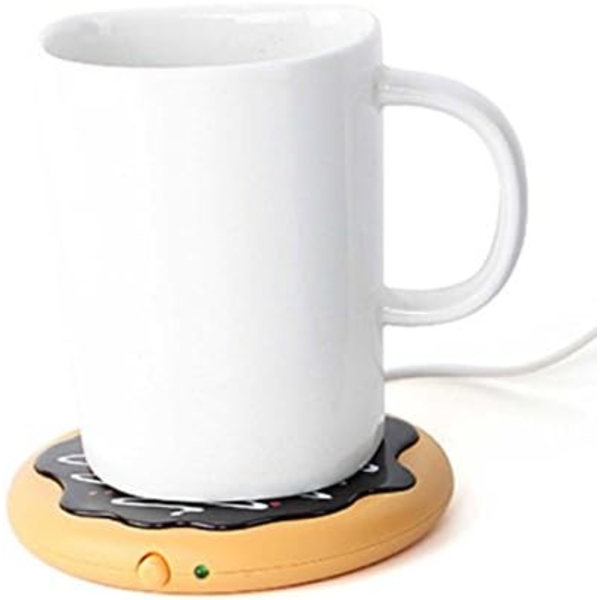 Varme underlag, Donut-formet USB-koppunderlag for kaffe og te drikke Wa
