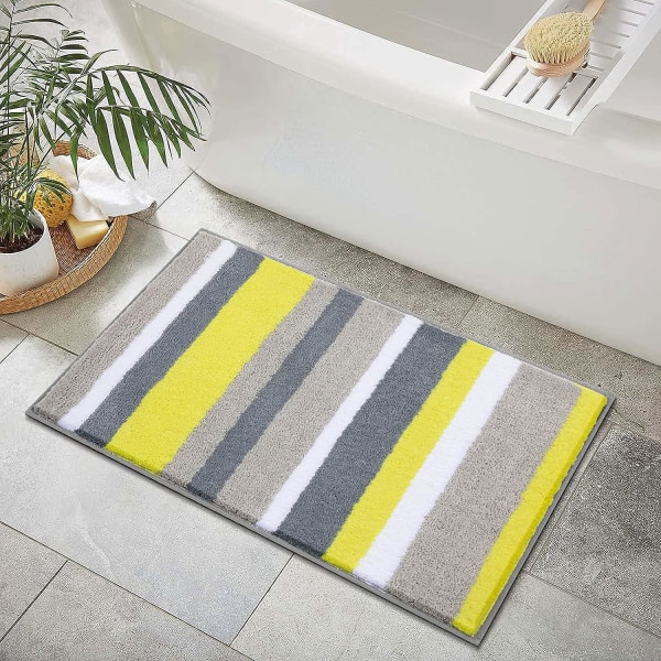 Halkskyddande absorberande badrumsmatta mikrofiber duschmatta för badrum