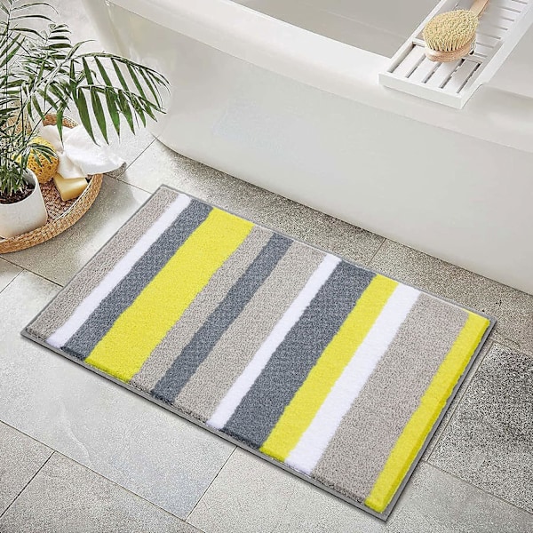 Skridsikker absorberende bademåtte i mikrofiber til badeværelset