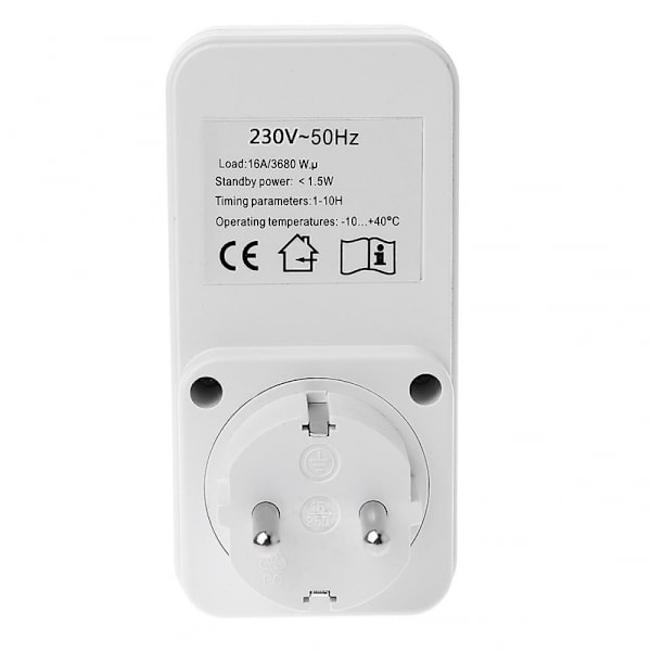 Uttag Timing Socket Eu Plug Countdown Timer Sockets Abs Material