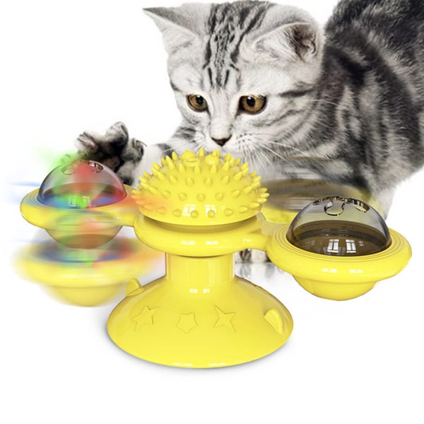 Katt Leksak Vindmölla, Interaktiv Vindmölla Katt Leksaker, Inomhuskatter Med
