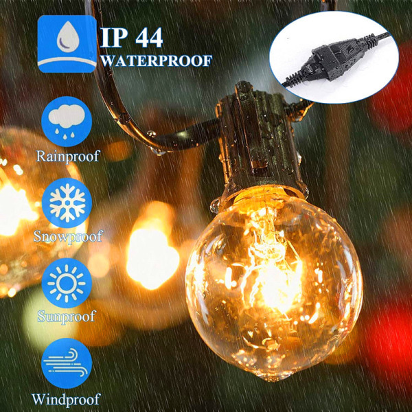 IP45 vedenpitävät ulkovalosarjat, 25ft ulkovalosarjat