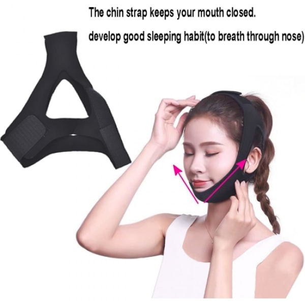 Anti Snoring Hagebånd, Stop Snoring Hagebånd Snore Stopper, P