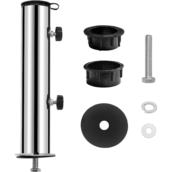 300*57mm, Universal rustfrit stålrør til 30/40kg granit parasol