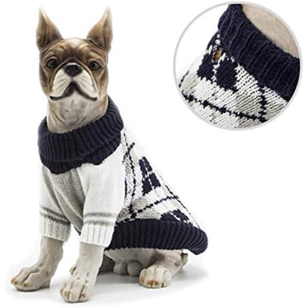 1 stk Pet Sweater til hund, Vinter varmt tøj til hund og kat, Com