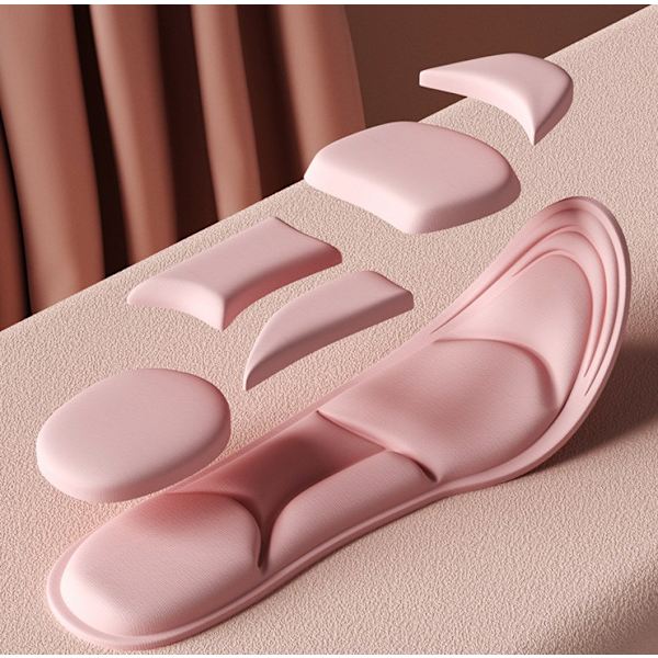 37 - 38 kuttbar, rosa, 5d Memory Foam sportssåle damesko