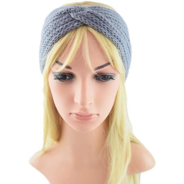 4PCS Dame Vinter Hodebånd, Dame Ull Hodebånd, Dame Vint