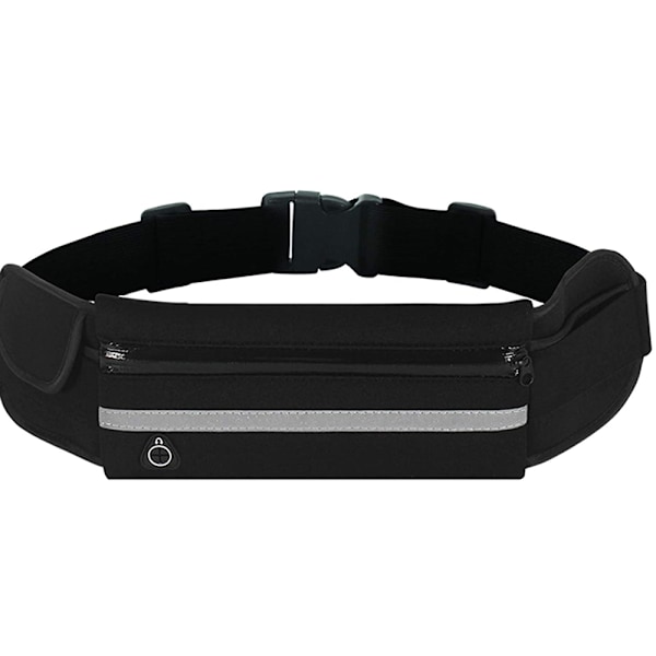 Löparbälte Vattentätt Svettåligt Midjeväska Fanny Pack Fitness B
