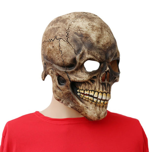 1 kpl Halloween Cosplay Skull Head Latex Weird Head Mask