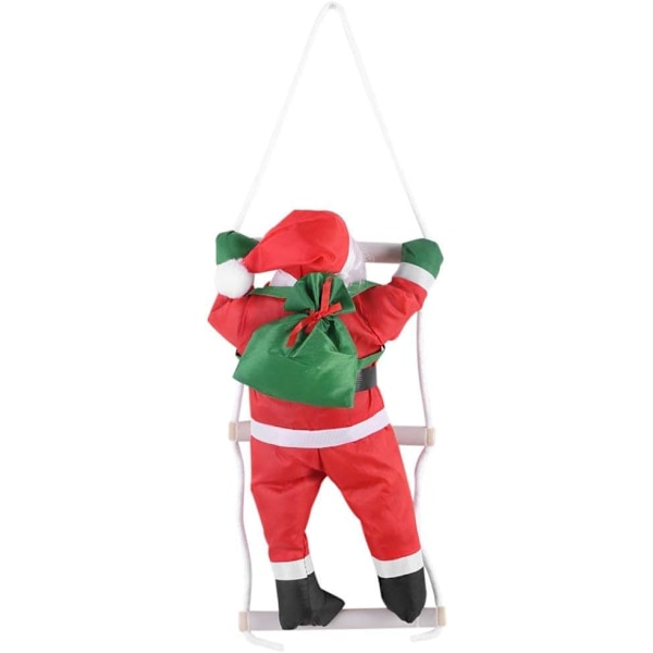 Christmas Hanging Ornament Santa Claus Climbing Rope Ladder Doll