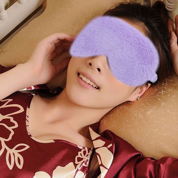 Violet de Roland sovmask, plysch ögonmask, rese sovmask