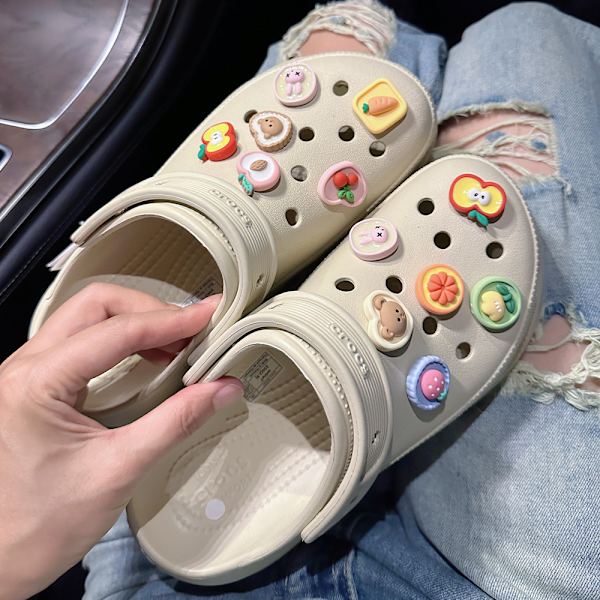12 kpl macaron hedelmä kenkä tarvikkeet Croc Charms teini-ikäisille Ma