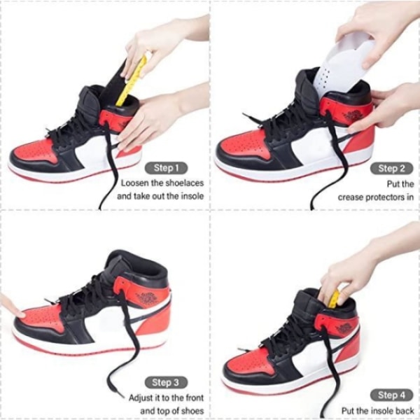 Anti-veckningskydd för sneakers / Skoskydd - Håller