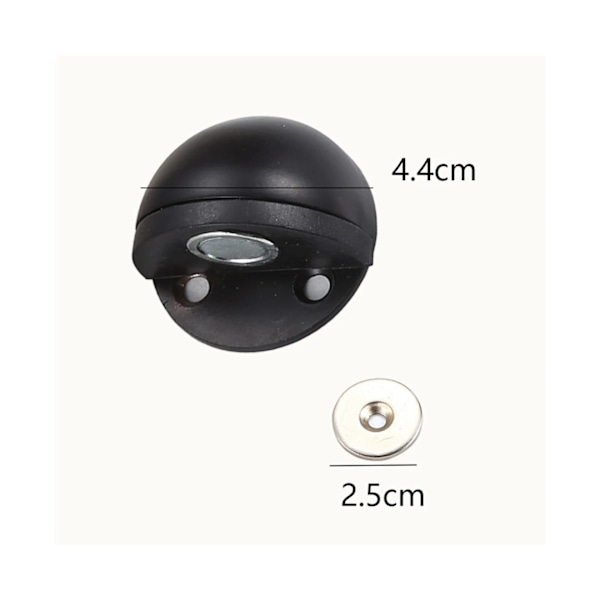 2-pack dörrstopp, magnetisk dörrstopp, dold modern golvmontering Ma