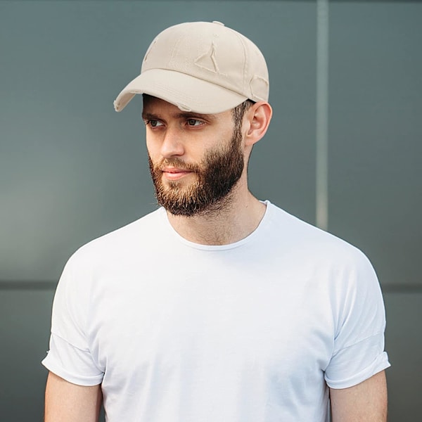 Klassisk Casual Baseball Cap Bomuldshat Anti UV Sports Cap til Mænd