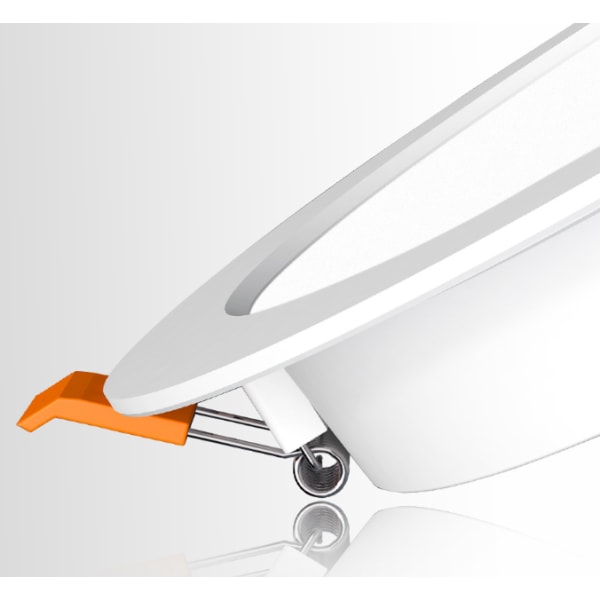 Ultra Slank Infälld Spotlampa Rund LED-Panel 6500k Ultra Tunn A