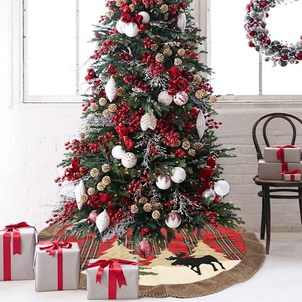 Juletrærskjørt, trefotholder, 105 cm/41 tommers juletre