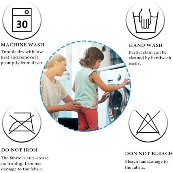 4-pack elastiska rektangulära barstolsöverdrag stretch fåfänga pall Co