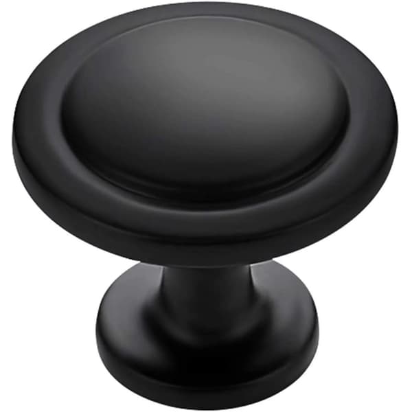 Sett med 10 stk, 2,8 cm sorte skap knotter, matte sorte knotter fo