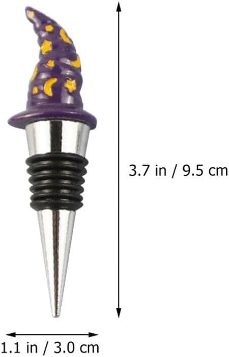 4 st Halloween-vinproppar: Spöke, dödskalle, häxhatt, pumpaformade