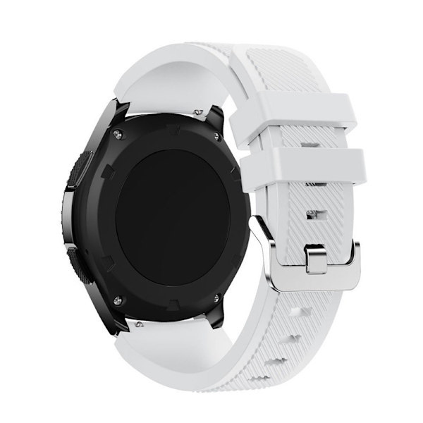 Sæt med 2, sort+hvid egnet til Samsung Gear S3 silikone rem