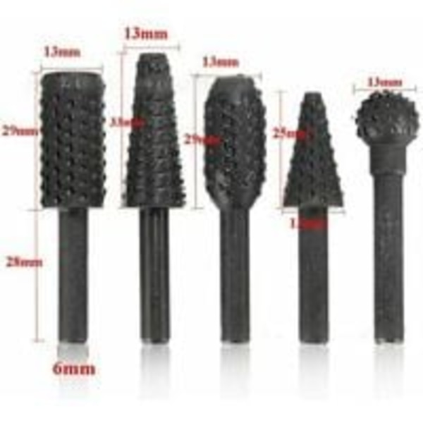 1/4 6mm roterende fræsersæt elværktøj træ slibning gravering Carvi