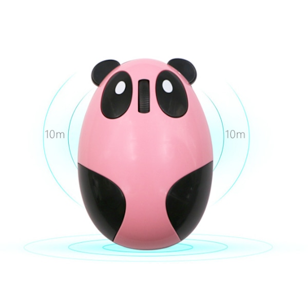 Svart Rosa, Trådløs Tegneserie Trådløs Mus, Panda Trådløs Optikk