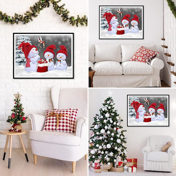 DIY 5D Diamantmaleri 5D Comple, Jule Diamantmaleri Rhi
