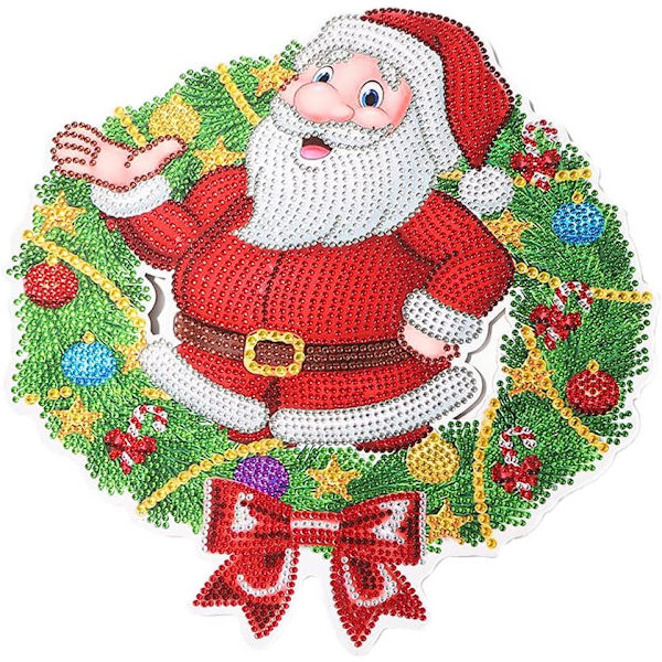 Jul Kristallkonst Krona Kit 5D DIY Point Drill Diamantkonst Pa