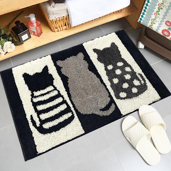 Halkskyddande absorberande badrumsmatta mikrofiber badrumsduschmatta Machin
