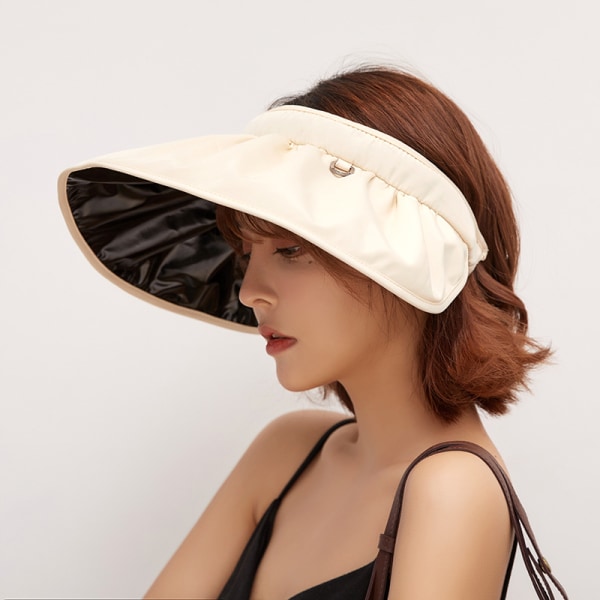 Naisten visiiri, UV-suojattu cap, leveälierinen rantahattu, aurinkosuoja