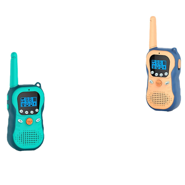 2 set med 3 kilometer intelligenta barnwalkie-talkies, med