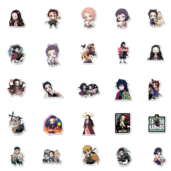 50 stk. Ghost Killing Blade Q Edition Cartoon Personlige G