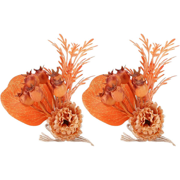 2 stk. Blomster Servietringe, Servietholder til Middage
