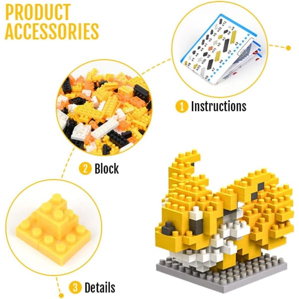 Byggset, Mini Block-modeller, 525 st Nano-Mini Block, 3D DIY